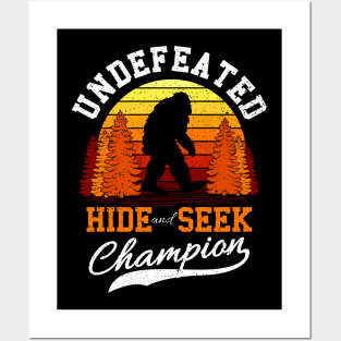 Undefeated Hide And Seek Champion Gift Posters and Art